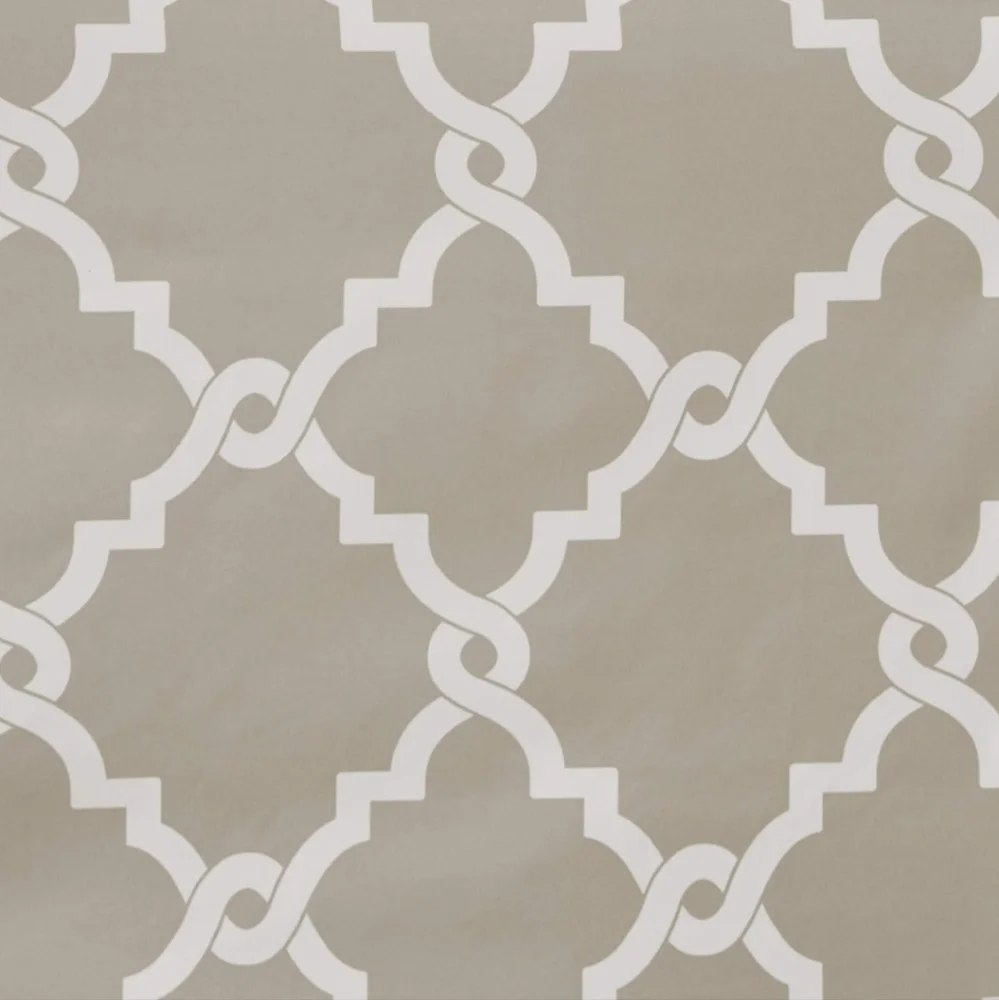 NWT Madison Park Merritt Design Pattern Modern Fabric Shower Curtain